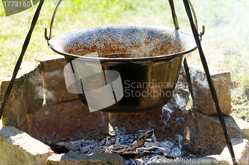 Image of Goulash in cauldron