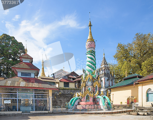 Image of Buddhist temple in Myeik, Myanmar