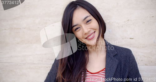 Image of Gorgeous young woman with a vivacious smile