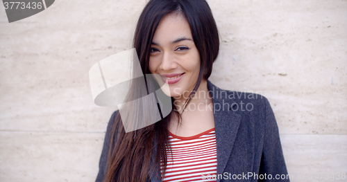 Image of Gorgeous young woman with a vivacious smile