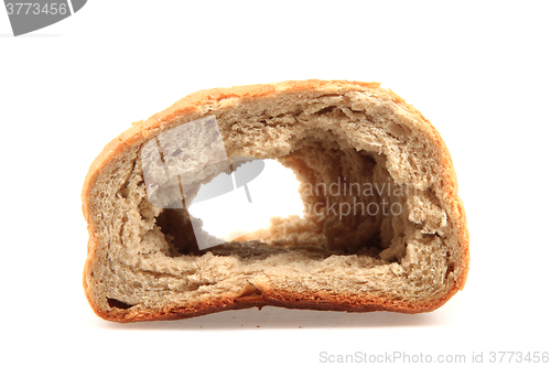 Image of old dry bread with hole