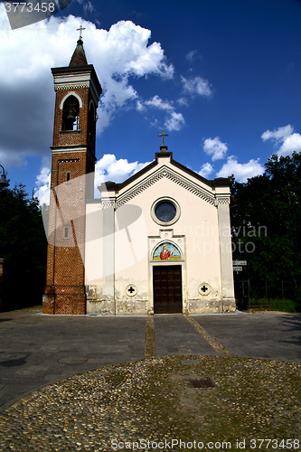 Image of  italy  lombardy     in  the abbiate    old   church   closed br