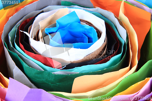 Image of color paper roll background