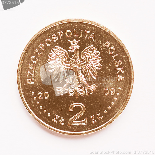 Image of  Polish 2 zloti coin vintage