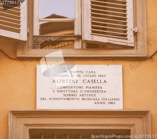 Image of Alfredo Casella house vintage