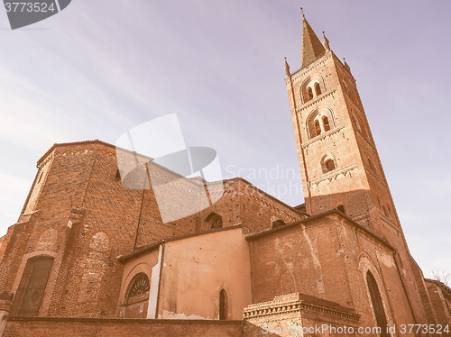 Image of San Domenico church in Chieri vintage