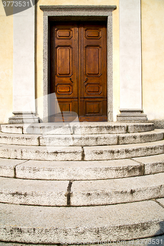 Image of door italy  lombardy     the milano old    