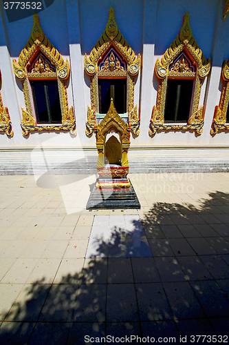 Image of kho samui  in thailand incision  the buddha gold  temple