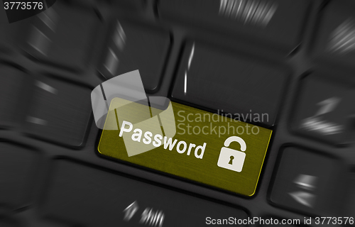 Image of Text password button