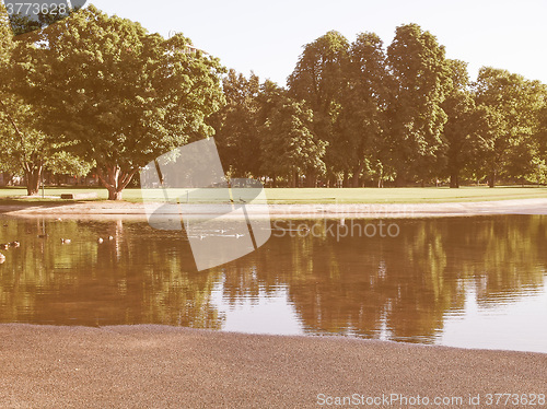 Image of Gardens in Stuttgart, Germany vintage