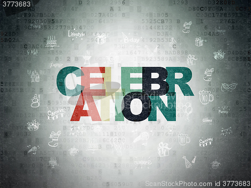 Image of Holiday concept: Celebration on Digital Paper background