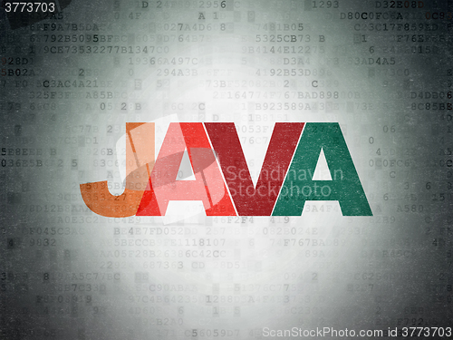 Image of Software concept: Java on Digital Paper background
