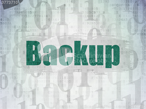 Image of Software concept: Backup on Digital Paper background