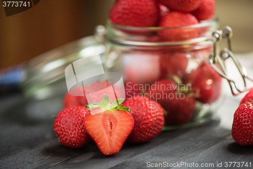 Image of Fresh ripe strawberry