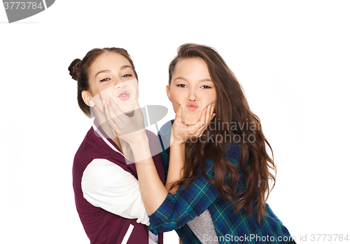 Image of happy smiling pretty teenage girls having fun