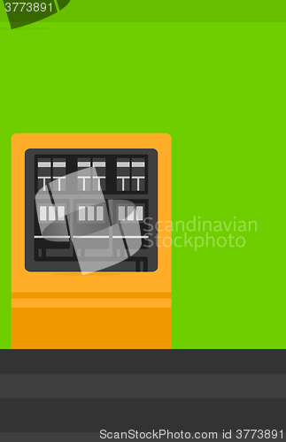 Image of Background of electric switchboard.