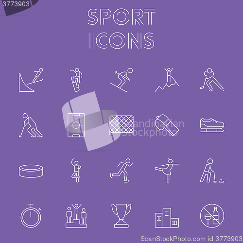 Image of Sport icon set.