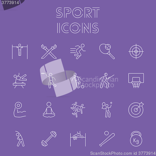 Image of Sport icon set.