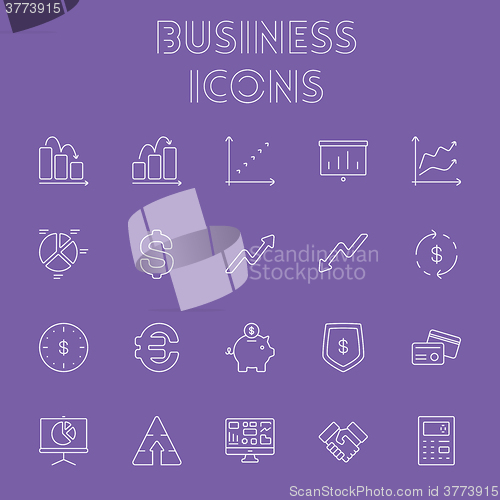 Image of Business icon set.