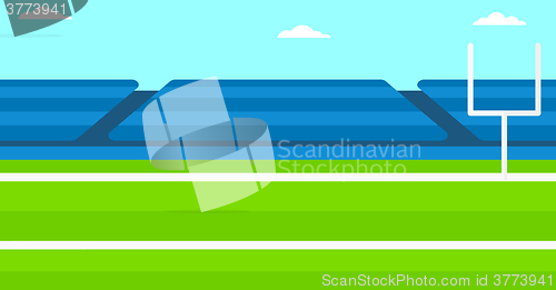 Image of Background of rugby stadium.