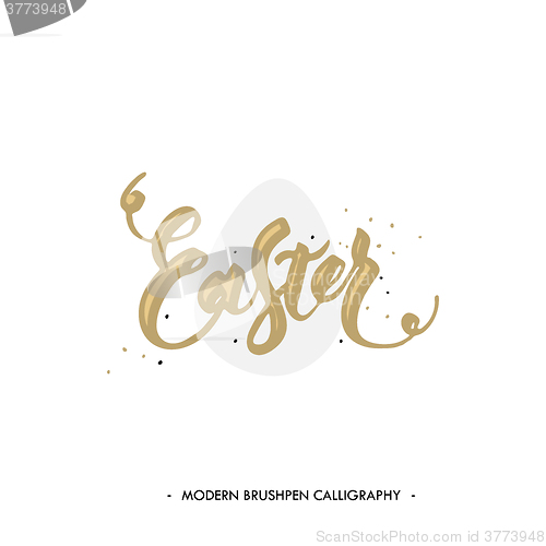 Image of Easter lettering card. 