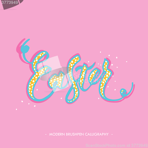 Image of Easter lettering card. 