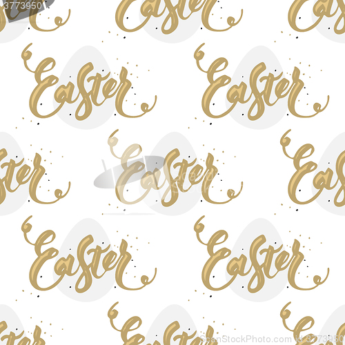Image of Happy Easter egg seamless background. 