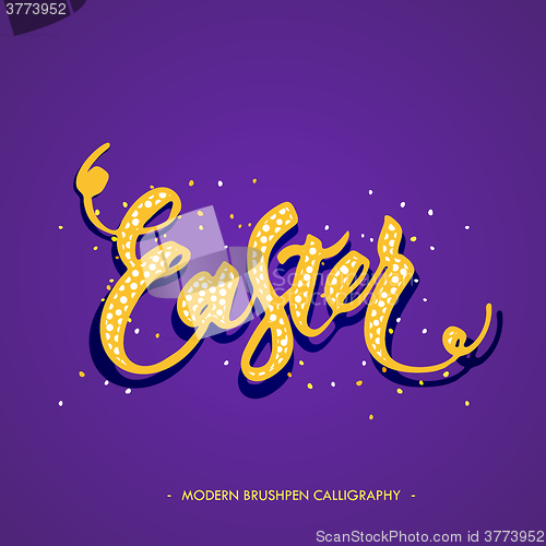 Image of Easter lettering card. 