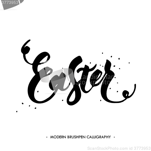 Image of Easter lettering card. 