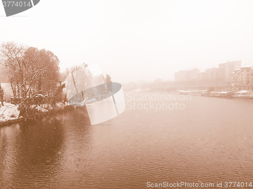 Image of River Po, Turin vintage