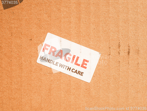 Image of  Fragile sign vintage