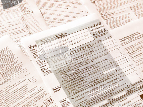 Image of  Tax forms vintage