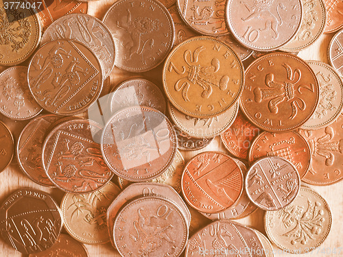 Image of  Pound coins vintage