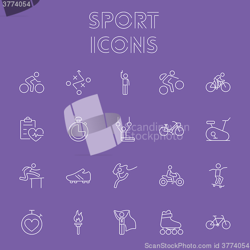 Image of Sport icon set.