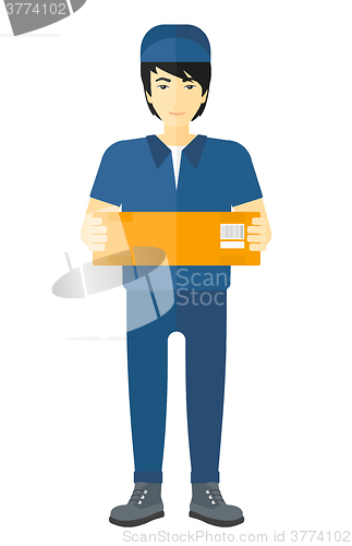 Image of Man delivering box.