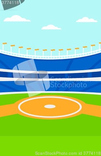 Image of Background of baseball stadium.