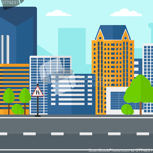 Image of Background of modern city.
