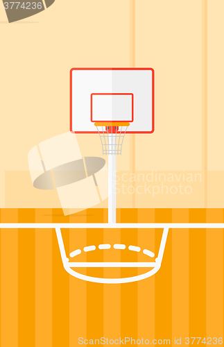 Image of Background of basketball court.