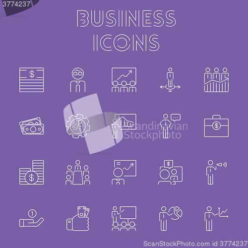 Image of Business icon set.