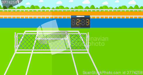 Image of Background of tennis court.