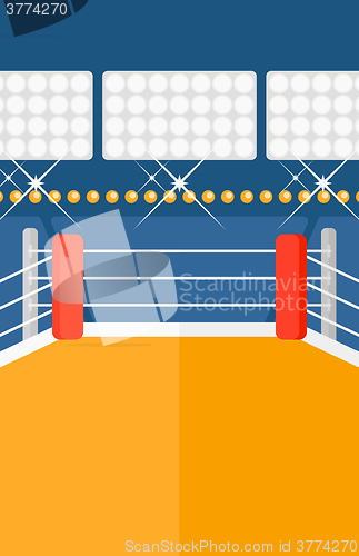 Image of Background of boxing ring.