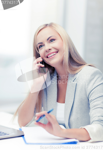 Image of businesswoman with phone