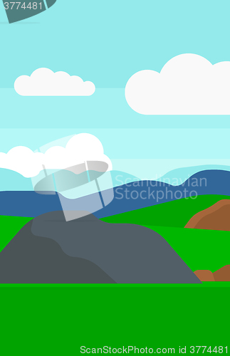 Image of Background of hilly countryside.