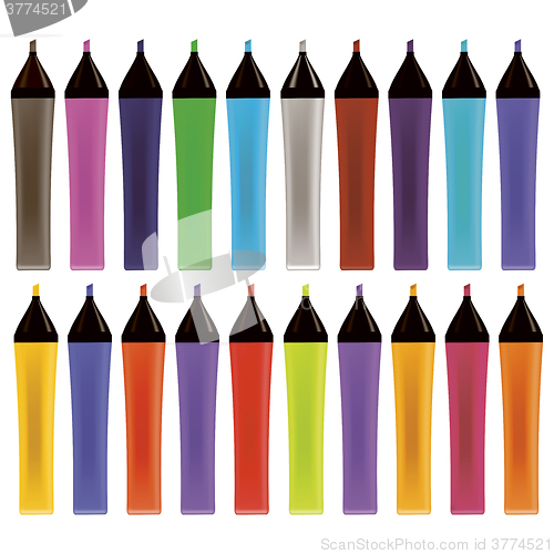 Image of Set od Colorful Markers