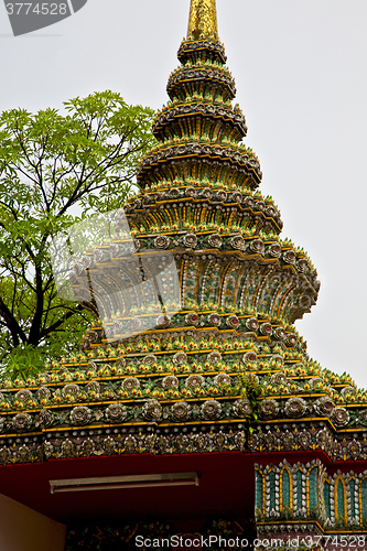 Image of  thailand  in  bangkok  rain   temple tree