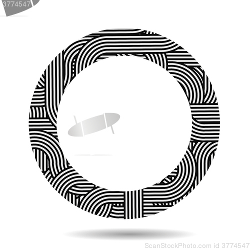 Image of Circle Striped Frame