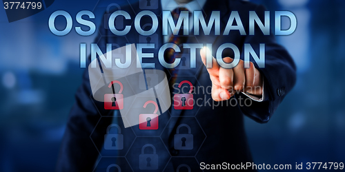 Image of Corporate User Touching OS COMMAND INJECTION