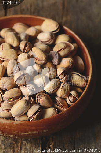 Image of Close up shot of pistachios