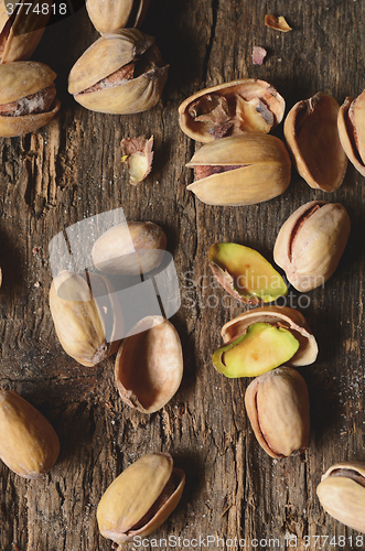Image of Close up shot of pistachios