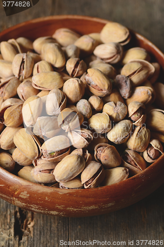 Image of Close up shot of pistachios